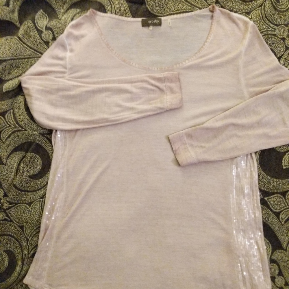 Light pink (blush?) long sleeve shirt